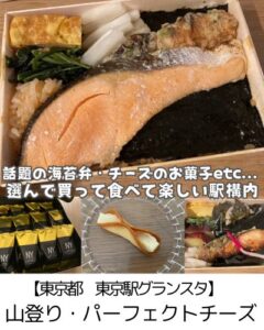 【東京駅グランスタ】まめこさんおすすめの山登り海苔弁・パーフェクトチーズ・ハラダで大満足