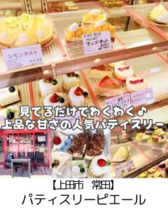 【上田市 常田】パティスリーピエール～上品な甘さ◎誰でもペロリのケーキ満載の人気店～