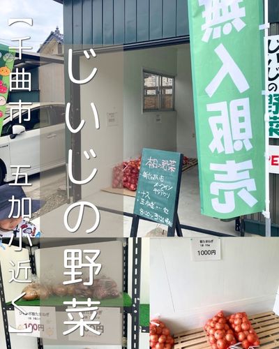 【千曲市】じいじの野菜~土日限定の無人販売!五加小学校近くの超激安&新鮮野菜~
