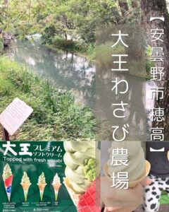 【安曇野市】大王わさび農場～わさびソフト、辛くないよ◎入場無料で心も癒される人気スポット～